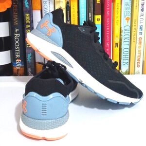 UNDER ARMOUR BLACK BLUE GRANITE HOVR SONIC 6 SNEAKERS SIZE 5.5 NWT
